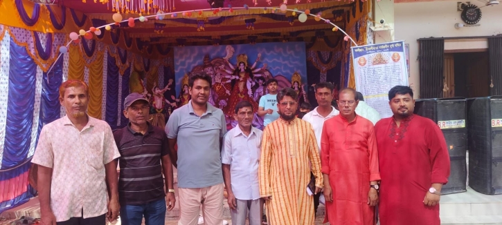 বিভিন্ন পূজামণ্ডপ পরিদর্শন ও আর্থিক সহায়তা প্রদান